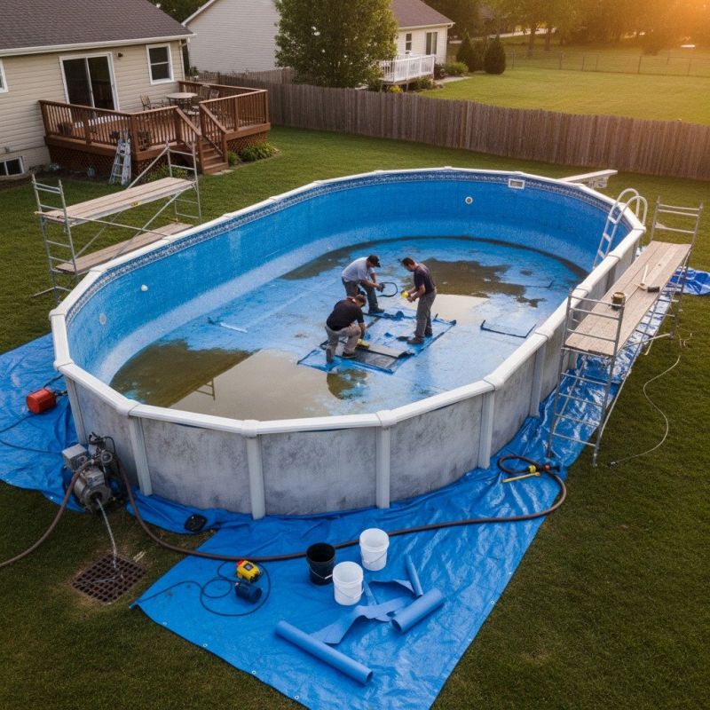 Pool Liner Leak Repair